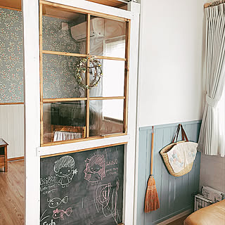 玄関/入り口/Instagram→usagi_home/腰壁DIY/間仕切り/和室...などのインテリア実例 - 2018-03-17 18:49:12