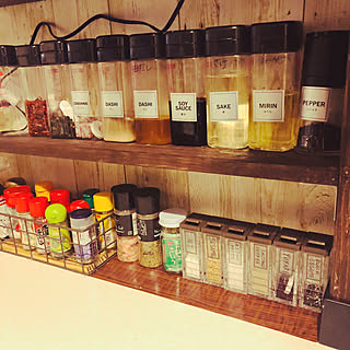 ディアウォール/調味料ラック/調味料棚/調味料/調味料ラベル...などのインテリア実例 - 2019-12-03 18:33:55