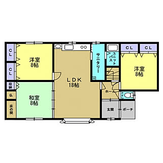 間取り図 3ldkのインテリア レイアウト実例 Roomclip ルームクリップ