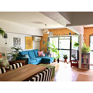 BOHO/ボヘミアン/ミックススタイル/シダ植物/ハンギング...などのインテリア実例 - 2018-07-03 11:38:49