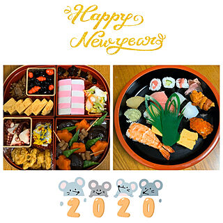 お寿司/なんちゃっておせち料理/お正月/2020/見ていただいてありがとうございます...などのインテリア実例 - 2020-01-02 07:18:54