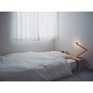ベッド周り/塩系インテリア/塩系インテリアの会/無印良品/chikuni...などのインテリア実例 - 2018-02-06 19:42:12