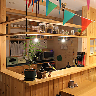 キッチン/山善温調ケトルモニター応募/観葉植物/観葉植物のある暮らし/キッチンカウンター...などのインテリア実例 - 2018-12-13 12:11:47
