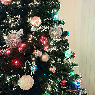 クリスマス/LEDライト/クリスマスツリー210㎝/ファイバーツリー/クリスマスツリー...などのインテリア実例 - 2021-12-26 00:44:44