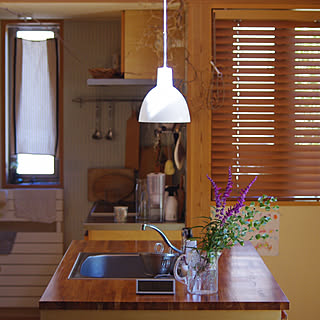 アメジストセージ/ユーカリグニー/花のある暮らし/暮らしを楽しむ/アイランドキッチン...などのインテリア実例 - 2019-11-27 19:33:14