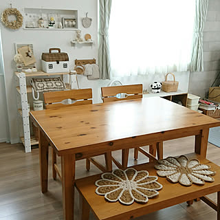 部屋全体/ダイニング/ナチュラルインテリア/ナチュラル好き♡/ダイニングテーブル...などのインテリア実例 - 2019-07-19 11:13:40