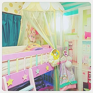 二段ベッドdiyのインテリア 手作りの実例 Roomclip ルームクリップ