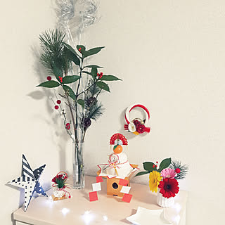 ダイソー 生花と造花の共存のインテリア実例 Roomclip ルームクリップ