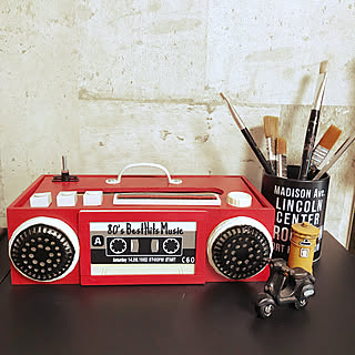 ティッシュケースリメイク ラジカセ風ティッシュケースのインテリア実例 Roomclip ルームクリップ