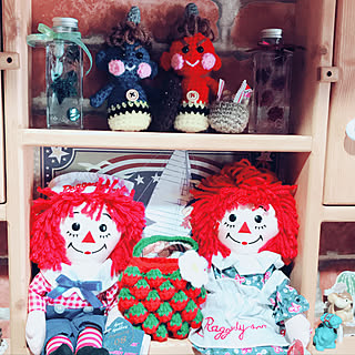 玄関/入り口/イベント参加します♡/苺バッグ/raggedy-a ちゃんの作品/節分...などのインテリア実例 - 2019-01-26 11:28:59