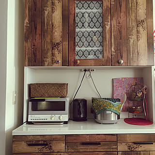 食器棚リメイク 取っ手交換のインテリア実例 Roomclip ルームクリップ