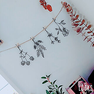 ワイヤーアート 花のある暮らしのインテリア実例 Roomclip ルームクリップ