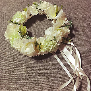 ハンドメイド 花飾りのインテリア実例 Roomclip ルームクリップ