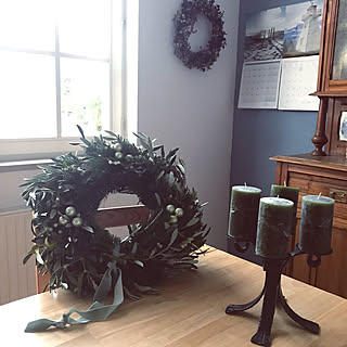 机/ヤドリギ/アドベントキャンドル/アドベント/クリスマス準備...などのインテリア実例 - 2018-12-01 23:52:23