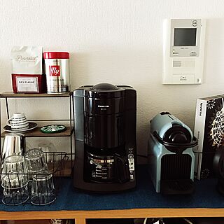 キッチン/NESPRESSO/コーヒー好き/コーヒーメーカー/カフェ風のインテリア実例 - 2017-04-28 16:54:41