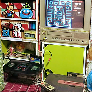 レトロ レトロゲームのおしゃれなインテリア 部屋 家具の実例 Roomclip ルームクリップ