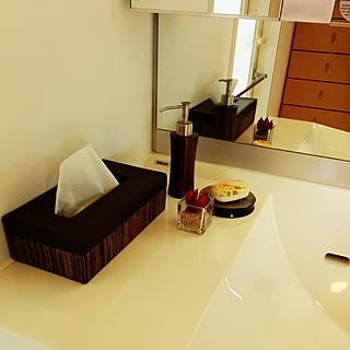 マンション/洗面所/ディスペンサー/石鹸/デコパージュ...などのインテリア実例 - 2015-01-13 22:18:02