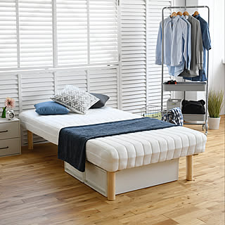 子供部屋/ひとり暮らし/一人暮らし/ベッド下収納/脚長マットレス...などのインテリア実例 - 2019-07-05 21:05:40