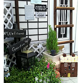 玄関/入り口/築30年の戸建て/ガーデンピック/DIY/100均リメイクのインテリア実例 - 2017-07-03 18:01:02