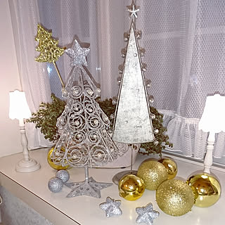 部屋全体/クリスマス/アンティーク調ライト♡/ダイソー♡/ピレア♡/クリスマスピック...などのインテリア実例 - 2018-11-07 19:32:20