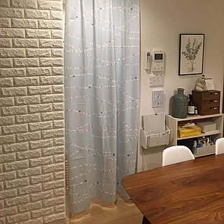 テーブルクロスをカーテンに/テーブルクロス/fabric of the day/ボレロ/鈴木マサル...などのインテリア実例 - 2019-12-26 17:29:55