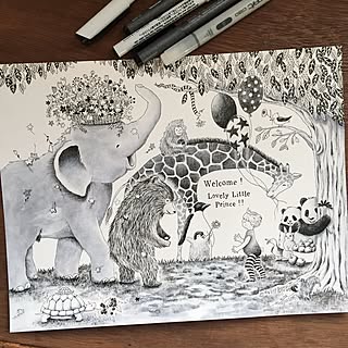 オリジナルイラストのインテリア実例 Roomclip ルームクリップ