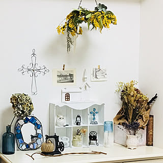 壁/天井/皆様のおかげコーナー/洋書BOX/kikusuke ちゃんの作品/Lippity ちゃんのミルク缶...などのインテリア実例 - 2018-03-09 21:15:10