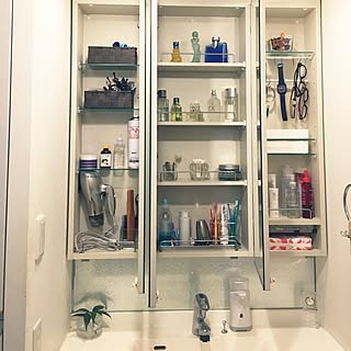 100均 三面鏡裏収納のインテリア実例 Roomclip ルームクリップ