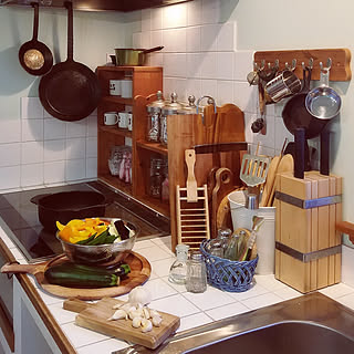 キッチン/無印良品/IKEA/調理器具/フック...などのインテリア実例 - 2019-08-02 19:19:00