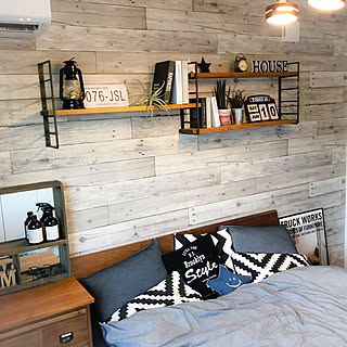 ベッド周り/DIY棚/チェスト/DOUBLEDAY/ブラウン...などのインテリア実例 - 2017-11-15 12:35:05