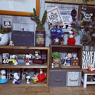 棚 スヌーピー フィギュアのインテリア実例 Roomclip ルームクリップ