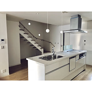 アイランドキッチン ビルトイン食洗機のインテリア実例 Roomclip ルームクリップ