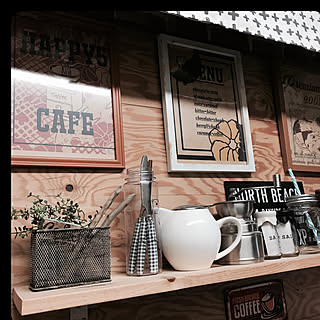 キッチン/カトラリー収納/ダイソー/男前カフェ/いいね、フォロー本当に感謝です♡...などのインテリア実例 - 2017-10-03 10:35:43