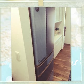 キッチン/指紋も目立たなくていいかも!/ブルーが好き♡/パントリーからの眺め/ダイソー...などのインテリア実例 - 2017-05-25 11:22:47