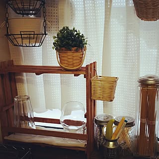 キッチン/ダイソー/100均/DIY/フェイクグリーン...などのインテリア実例 - 2015-01-09 16:04:14