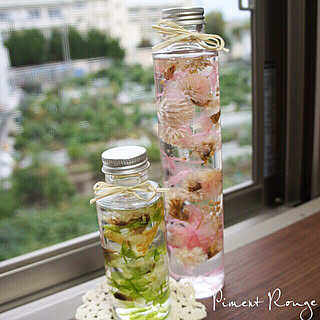部屋全体/ハーバリウム/フラワーアレンジ/フラワー雑貨/花のある暮らし...などのインテリア実例 - 2017-10-04 21:32:53