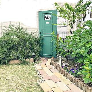 庭 メッシュフェンス目隠しのおしゃれなインテリアコーディネート レイアウトの実例 Roomclip ルームクリップ