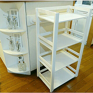 山善スリムホットプレートモニター応募/壁/天井/●主人のDIY●/キッチンワゴンDIY/DIY...などのインテリア実例 - 2018-08-09 21:41:12