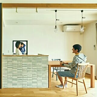 キッチン/ナラ無垢床/名古屋モザイクタイル/連投すみません/中古を買ってリノベーション...などのインテリア実例 - 2015-10-31 21:34:00