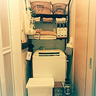 バス/トイレ/一人暮らし/賃貸/フェイクグリーン/男前もかわいいも好き♡...などのインテリア実例 - 2015-09-30 19:26:11