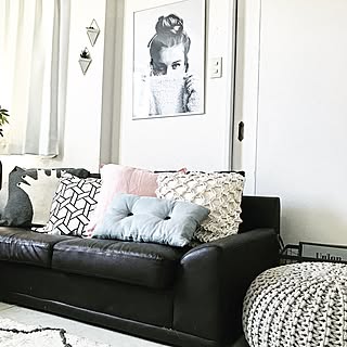 部屋全体/LUCKY BOY SUNDAY/クッションカバー/ホワイトインテリア/購入品...などのインテリア実例 - 2017-02-27 13:36:16