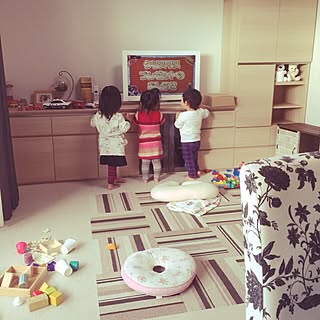 リビング タイルカーペットを敷きました のインテリア実例 Roomclip ルームクリップ