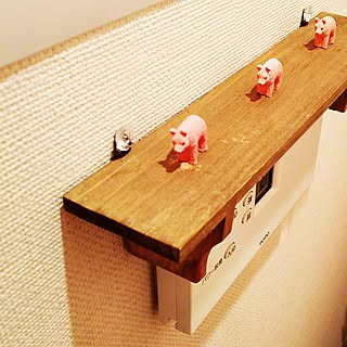 バス/トイレ/セリア/ウォシュレット操作パネル隠し/ウォシュレットのリモコン/豚もセリアのインテリア実例 - 2017-06-28 11:46:46