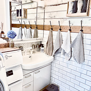 無印良品 タオル掛けdiyのインテリア 手作りの実例 Roomclip ルームクリップ