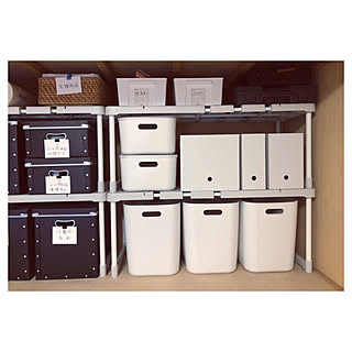 棚/無印良品/ファイルボックス/押入れ収納/いいね！ありがとうございます！...などのインテリア実例 - 2019-12-22 09:22:10