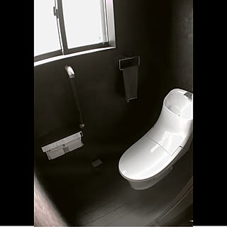 バス トイレ 黒い床のインテリア実例 Roomclip ルームクリップ