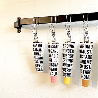 キッチン/冷蔵庫収納/モノトーン雑貨/3COINS/モノトーンLOVE...などのインテリア実例 - 2018-08-29 19:12:41