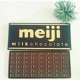Valentine's Day/壁/天井/通常の8枚分チョコ♥/BIG choco/明治ビックチョコレート400g...などのインテリア実例 - 2018-02-14 22:13:32