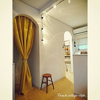 壁/天井/IKEA電球/アーチ/パントリー/フランスの田舎風...などのインテリア実例 - 2017-01-06 20:52:00