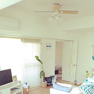 部屋全体/マンションリノベーション/西海岸インテリア/うみがすき❤︎/海を感じるインテリア...などのインテリア実例 - 2017-06-04 14:22:37